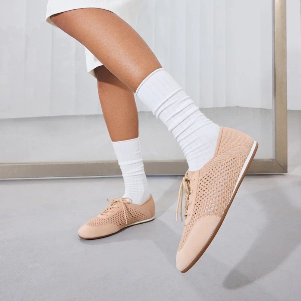 VIVAIA Yara Shell Tint Lace Up Mesh Sneakers Round Toe Lightweights EU 40 US 9